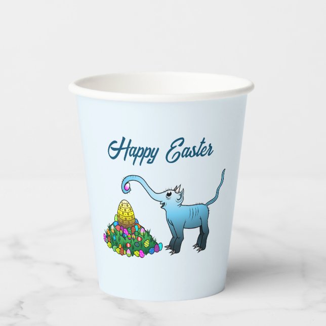 Vasos De Papel Caza de huevos de Pascua (Anverso)