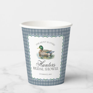 Vasos De Papel Caza de patos reales de cuadros escoceses, fiesta 