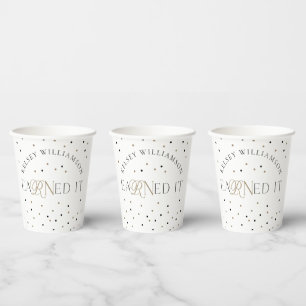 Vasos De Papel Celebración de graduación de la escuela de Enferme