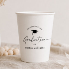 Vasos De Papel Celebración de graduación de niño