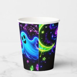 Vasos De Papel Celebración de Halloween Neon Lujosa