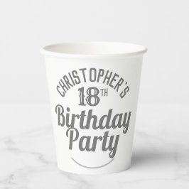 Vasos De Papel Celebración de las tazas de papel de cumpleaños nú