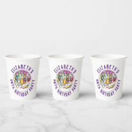 Vasos De Papel Celebración de las tazas de papel de cumpleaños nú