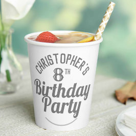 Vasos De Papel Celebración de las tazas de papel de cumpleaños nú