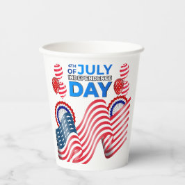 Vasos De Papel Celebración del Día de la Independencia