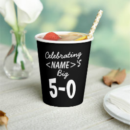 Vasos De Papel Celebrando las grandes tazas de papel de cumpleaño