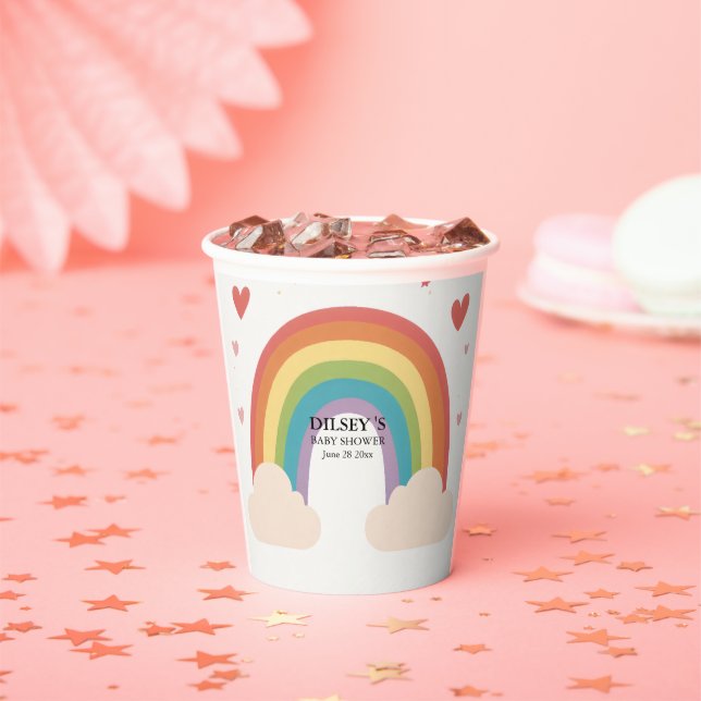 Vasos De Papel Celebrar el nuevo Baby Shower de llegada (in situ)