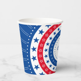 Vasos De Papel Celebrar las estrellas rojas, blancas y azules