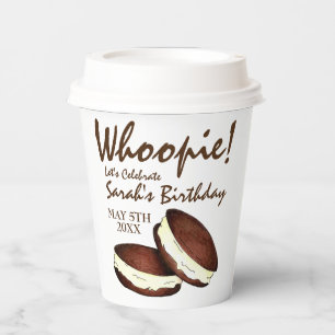 Vasos De Papel ¡Celebremos! Partido de Cumpleaños de Whoopie Pies
