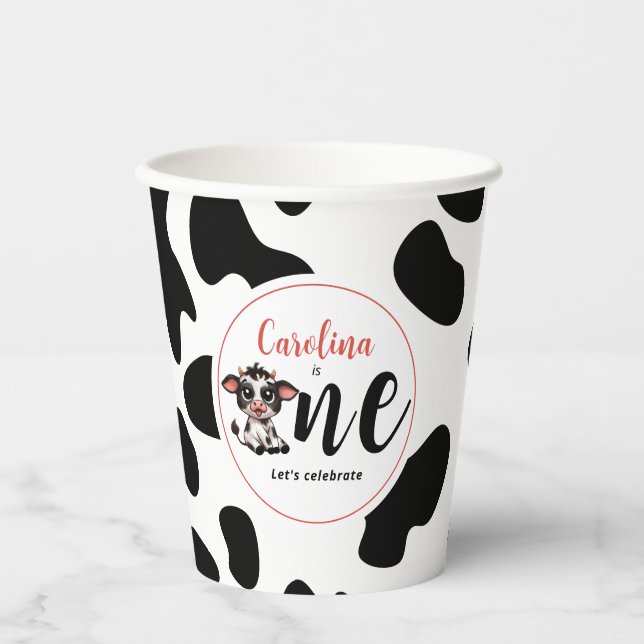 Vasos De Papel Celebremos un primer cumpleaños (Anverso)