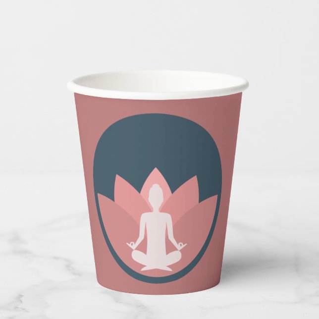 Vasos De Papel Centrarse en el frío (Anverso)