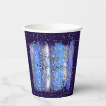 Cepillo helado azul sacude feliz año nuevo 20xx