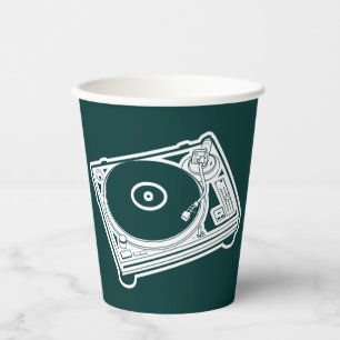 Vasos De Papel Cera de la vieja escuela (Vinyl) girable