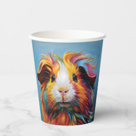 Vasos De Papel Cerdo de Guinea vibrante