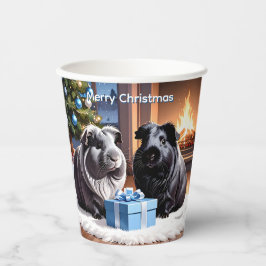 Vasos De Papel Cerdos y Navidades de regalo de Guinea