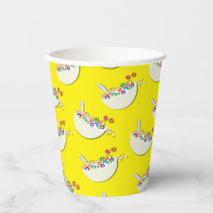 Vasos De Papel Cereal Bowl Niños Sleepover Fiesta de Cumpleaños