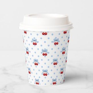 Vasos De Papel Cereza en la Parte Superior
