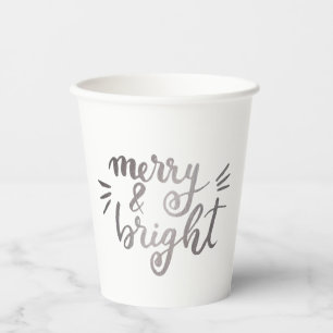 Vasos De Papel Cerezo y luminoso - plata