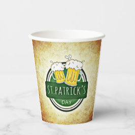 Vasos De Papel Cervezas del Día de San Patricio