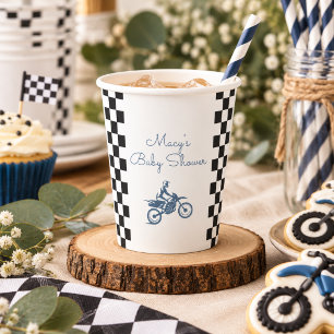 Vasos De Papel Champán de Moto para Baby Shower