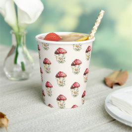 Vasos De Papel Champiñón Baby Shower 