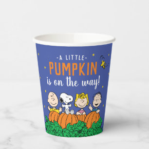 Vasos De Papel Charlie Brown y la Baby Shower de calabaza de pand