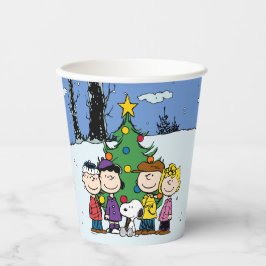 Vasos De Papel Charlie Brown y Navidades de amigos