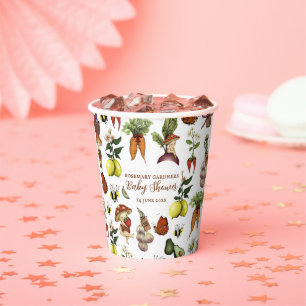 Vasos De Papel Charming Ducha de Bebé de Pequeño Brote Criado Loc