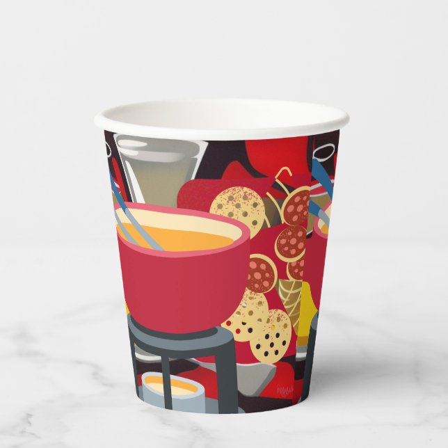 Vasos De Papel Cheese Fondue (Anverso)