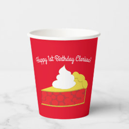 Vasos De Papel Cherry Cutie Pie Birthday Party