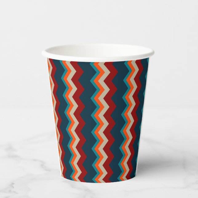 Vasos De Papel Chevron del Suroeste (Anverso)