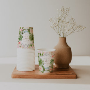 Vasos De Papel Chic Retro Palm Springs   Baby Shower