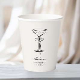 Vasos De Papel Chic Sand Champagne Party 