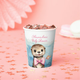 Vasos De Papel Chica Baby Otter Baby Shower