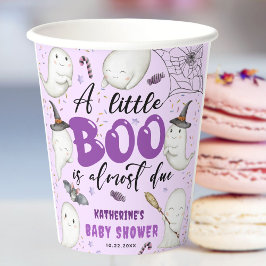 Vasos De Papel Chica Baby Shower de Halloween Morple Little Boo G