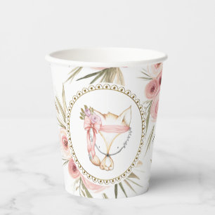 Vasos De Papel Chica Boho Fox Baby Shower