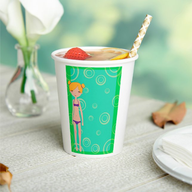 Vasos De Papel Chica de Bikini (Subido por el creador)