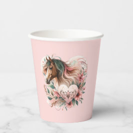 Vasos De Papel Chica de caballos Cumpleaños