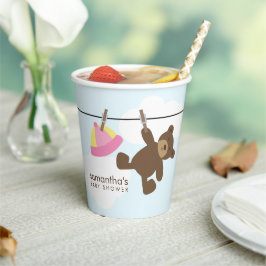 Vasos De Papel Chica de la línea de ropa para bebés