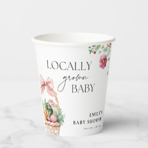 Vasos De Papel Chica de mercado de agricultores locales Baby Show