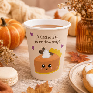 Vasos De Papel Chica Dulce Fiesta de Bebé Otoño