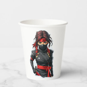 Vasos De Papel Chica Ninja