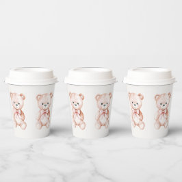 Vasos De Papel Chica Teddy Bear Baby Shower