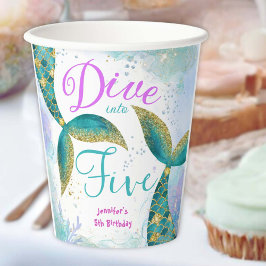 Vasos De Papel Chicas bucean en cinco años