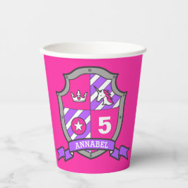 Vasos De Papel Chicas caballeros de cumpleaños fiesta de niños ro