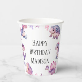 Vasos De Papel Chicas celebran fiesta de cumpleaños temática de d