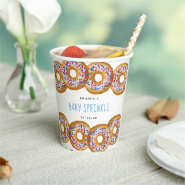 Vasos De Papel Chicas de Donut Modernas Baby Shower Sprinkle