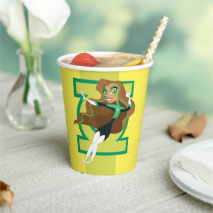 Vasos De Papel CHICAS del DC Super Hero Green Lantern