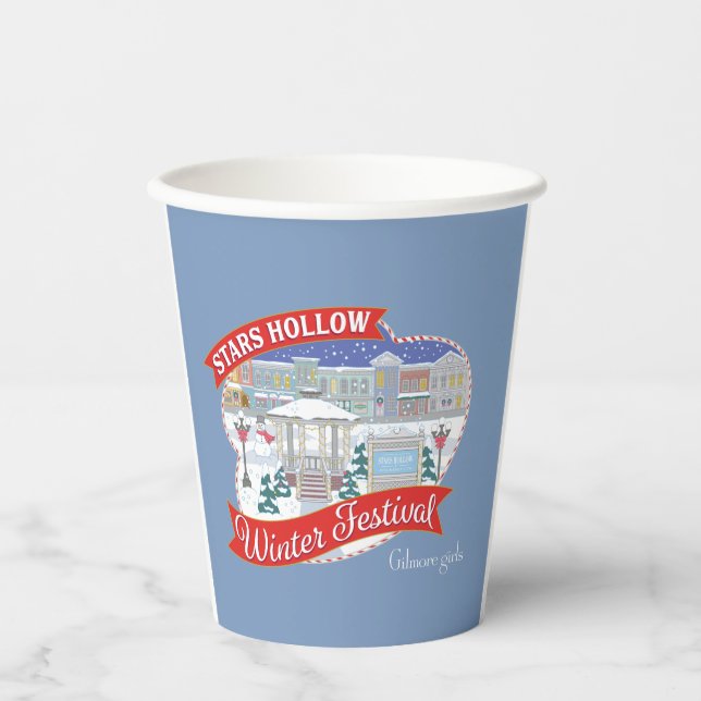 Vasos De Papel Chicas Gilmore | Festival de Invierno Stars Hollow (Anverso)