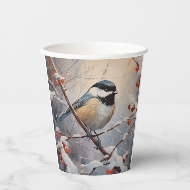 Vasos De Papel Chickadee (Anverso)